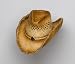Crushable "Wild Hair" Vented Raffia Straw Cowboy Hat with Fringed Brim