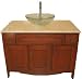 Bathroom Tranditional(classical) Vanity with Glass Sink and Bathroom Faucet