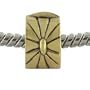 Golden Clips Locks Stopper Bead Sun Charm Bead Fits Pandora Chamilia Bracelet