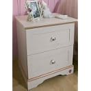 Flora White Bedside Table - Girls Children's Teenage Bedroom Furniture