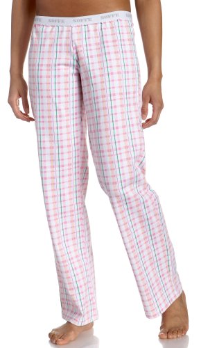 Soffe Junior's Printed Dorm Pant, Cyclamen Plaid, Medium