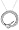 10k White Gold Diamond Snake Circle Pendant (1/5 cttw, I-J Color, I3 Clarity)