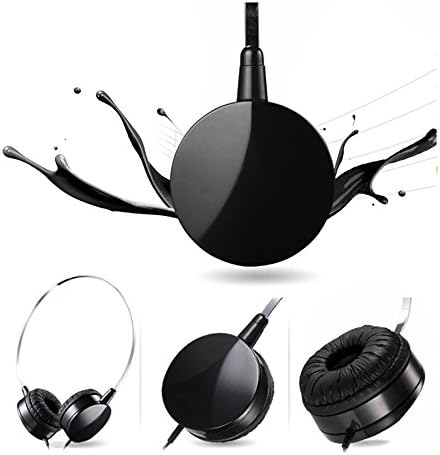 Lotsaveoutlet Mp3 Adjustable Headphones, 3.5mm Headphones, Sport Headphones, Mp3 Player Headset, Wired Headphones, On Ear Headphones For iPhone, Samsung Galaxy Series, HTC ,LG (Black)