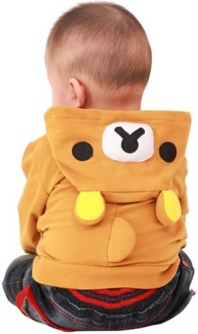 Meilaier Baby Hoodie Sweater Bear with Ears Sweatshirt Hooded Dark Khaki