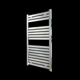 Milano Flat Chrome Heated Bathroom Towel Rail Radiator X Mm 1200 500 Picture