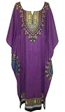 Dashiki and print Batik Cotton Kaftan Dress fits size 14-32 in 4 stunning colours