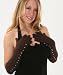 Wool Gloves Elbow Length Sequin Detail Brown or Gray