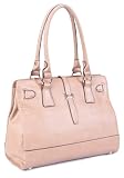 LSQ00714BG Beige Deyce 'Faye' Quality PU Close-Out High Quality Women/Girl Fashion Designer Work School Office Lady Student Handbag Shoulder Bag Purse Totes Satchel Clutches Hobos