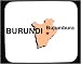 Mouse Pad with map, africa, bujumbura