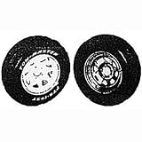 41vUFC4gZZL. SL160  Towmaster T12265SW Trailer Tire And Wheel Asmbly, White Spoke Rim w/ T1226 Black Sidewall Tire5.30 12