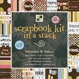 DCWV Scrapbook Kit in a Stack - Friend (12")