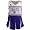adidas Kansas State Wildcats Purple Toddler Two-Piece Cheerleader Dress