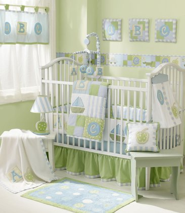Sumersault Vintage Patch 4-Piece Crib Set