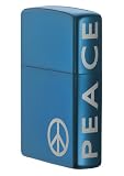 Zippo Peace On Side Sapphire Lighter