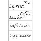 Snap Instant Wall Art Written Expresssions, Cafe, Espresso