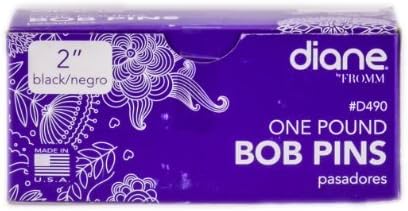Diane Bobby Black / Negro Pins - 2 Inch - One pound (D490)