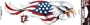 Lethal Threat Decals USA Eagle Right LT02001