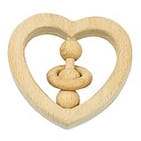 Wooden Toys - Green Sprouts Natural Wood Heart Rattle