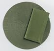 TAG Round Woven Olive Placemat