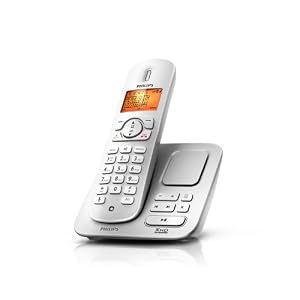 Philips CD2751S DECT Single ECO schnurloses Telefon mit Anrufbeantworter 30Min (XHD High-End Sound, Display- und Tastaturbeleuchtung, Voll-Duplex Freisprechen am Mobilteil)