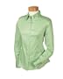 DJP Ladies Long Sleeve Stretch Sateen Blouse (DP630W), Large, Willow Green