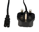 Max Value UK Mains to Figure 8 (C7), 2 Mtrs, Black