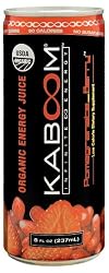 Kaboom Infinite Energy Organic Energy Juice, Pomegranate-erry, 8-Ounce Cans (Pack of 12)