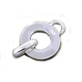 Halterung für Charm Anhänger 3D aus weißem Kupfer Sterling Silber 925 versilbert - Top Qualität