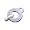 Halterung für Charm Anhänger 3D aus weißem Kupfer Sterling Silber 925 versilbert - Top Qualität