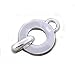 Halterung für Charm Anhänger 3D aus weißem Kupfer Sterling Silber 925 versilbert - Top Qualität