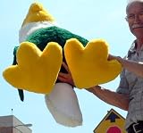GIANT 36″ GREEN AND WHITE EAGLE – JUMBO BIG PLUSH BIRD – PERFECT FOR EAGLES LOVERS – AMERICAN MADE IN THE USA AMERICA