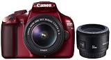 Canon デジタル一眼レフカメラ EOS Kiss X50 レッド こだわりスナップキット KISSX50RE-SKIT