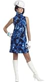 Teen (Jr. 3-5) Go Go Girl Costume in Multi-colored Blue