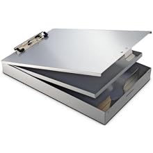 Saunders Recycled Aluminum Cruiser-Mate II Storage Clipboard with Dual Tray Storage, Fits Forms Up To 8.5 x 12-Inches (21118)