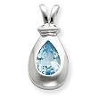 Sterling Silver Blue Topaz Pendant Sterling Silver Blue Topaz Pendant