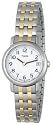 Timex Women's Two-Tone Analog Expansion Band Stainless Steel Bracelet Watch #T2M644