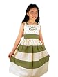 Palma City, Girl's Light Summer Dress; 100% All Natural Cotton; Various Colored Stripes