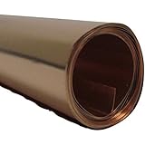 St Louis Crafts Copper Foil Roll, 12 in X 5 ft, 36 ga