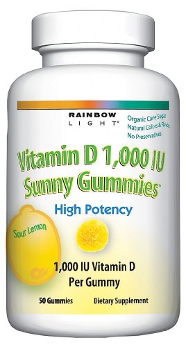 Rainbow Light VitD 1000 IU Sunny Gummies - 50 Ct 