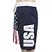 Calhoun Men's Americana USA Flag Fourth of July Swim Board Shorts (USA, X-Large)