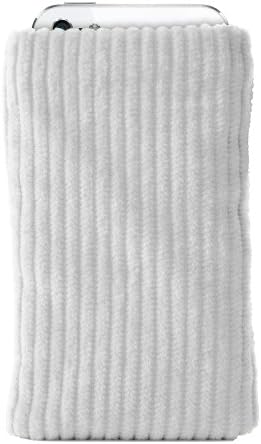Katinkas USA 4012 Corduroy Sleeve Smart Phone Pouch for Sony Ericsson Active - 1 Pack - Retail Packaging - White
