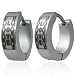The Stainless Steel Jewellery Shop - Hoop Earrings - Huggies -Love writing (pair) - Includes a Velve