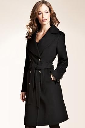 Autograph Double Breasted Belted Trench Coat with Cashmere