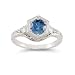 Roman Art Deco London Blue and White Topaz Ring in .925... Roman Art Deco London Blue and White Topaz Ring in .925...