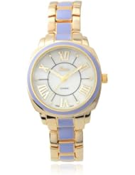 Brinley Co. Womens Stainless Steel Link Watch