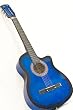 New Blue Acoustic Guitar W/ Accessories Combo Kit Beginners