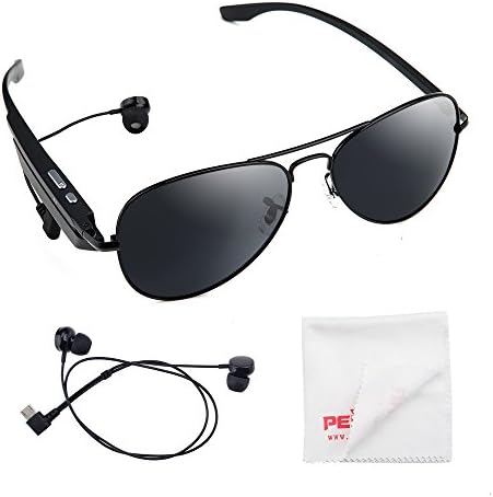 Tokmate K3-A 2 Gifts Bluetooth Wireless Sunglasses with Earphone Polarized Glasses With A Pair of Earphones / Pergear Cleaning Cloth For Apple iPhone 6 6plus 5s | Samsung Galaxy S5 S6 edge Note 4