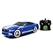 Jada Toys HyperChargers 1 16 Big Time Muscle R/C 2015 Mustang GT Vehicle, Blue with White Stripes