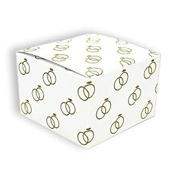 Gold Wedding Rings - One Piece Gift Boxes (3" x 3" x 2")