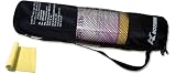 HotKam YOGA PORTABLE EXERCISE MAT in Black Mesh Shoulder Carry Bag